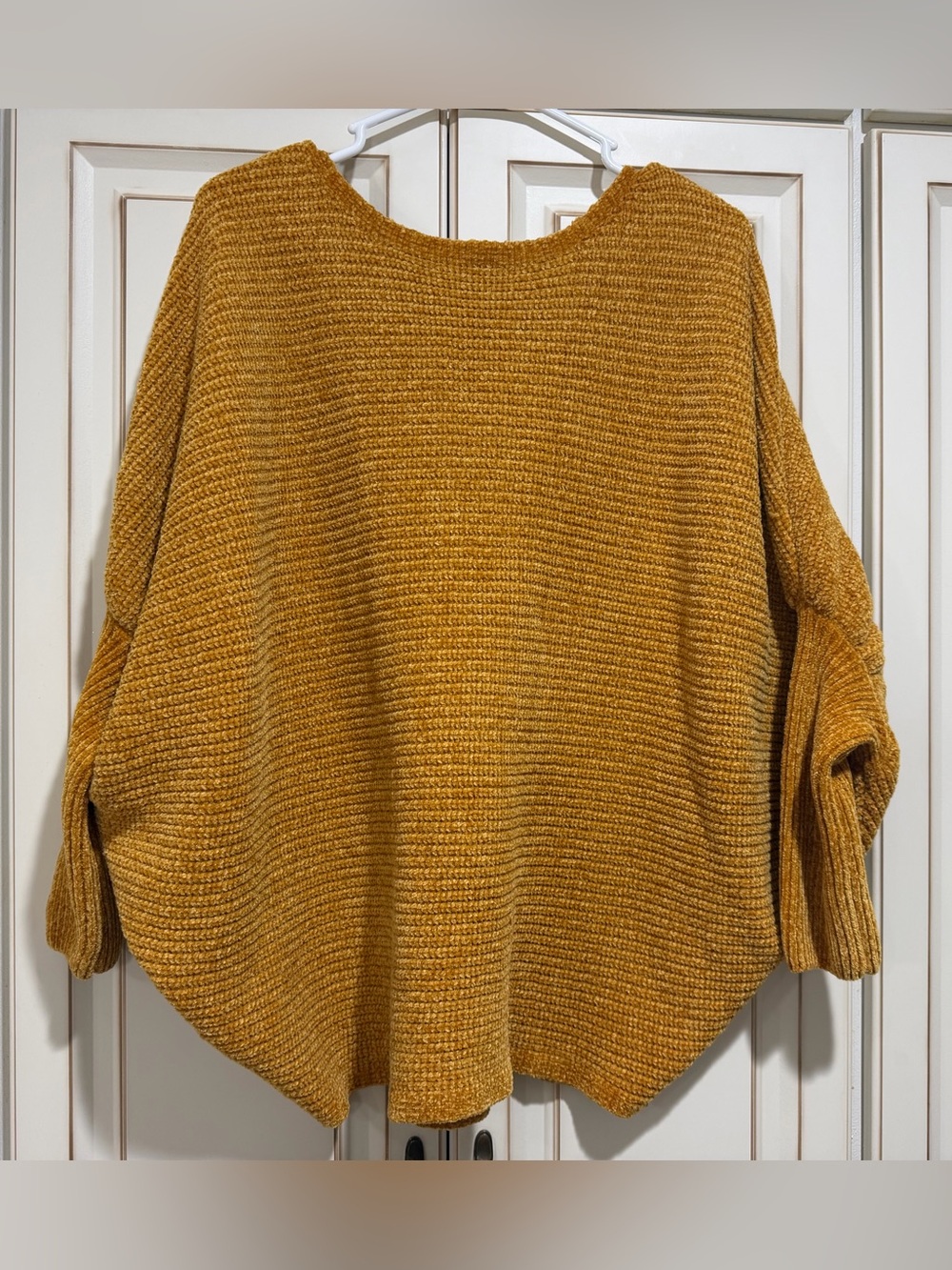 FAVLUX Mustard Dolman Sleeve Sweater | Size Medium | Oversized Cozy Knit